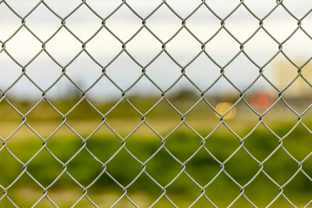 Close-up of a chain-link fence
